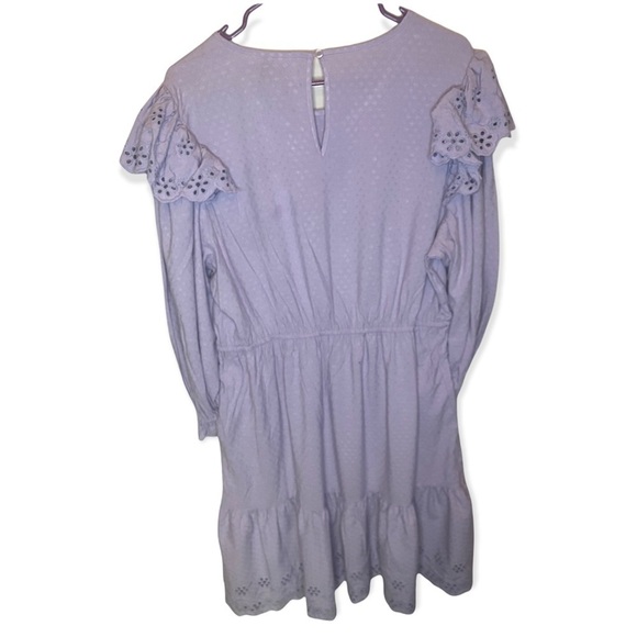 Universal Thread Eyelet Dress
Ruched detail
Ruffle accents
ALine - Picture 2 of 7